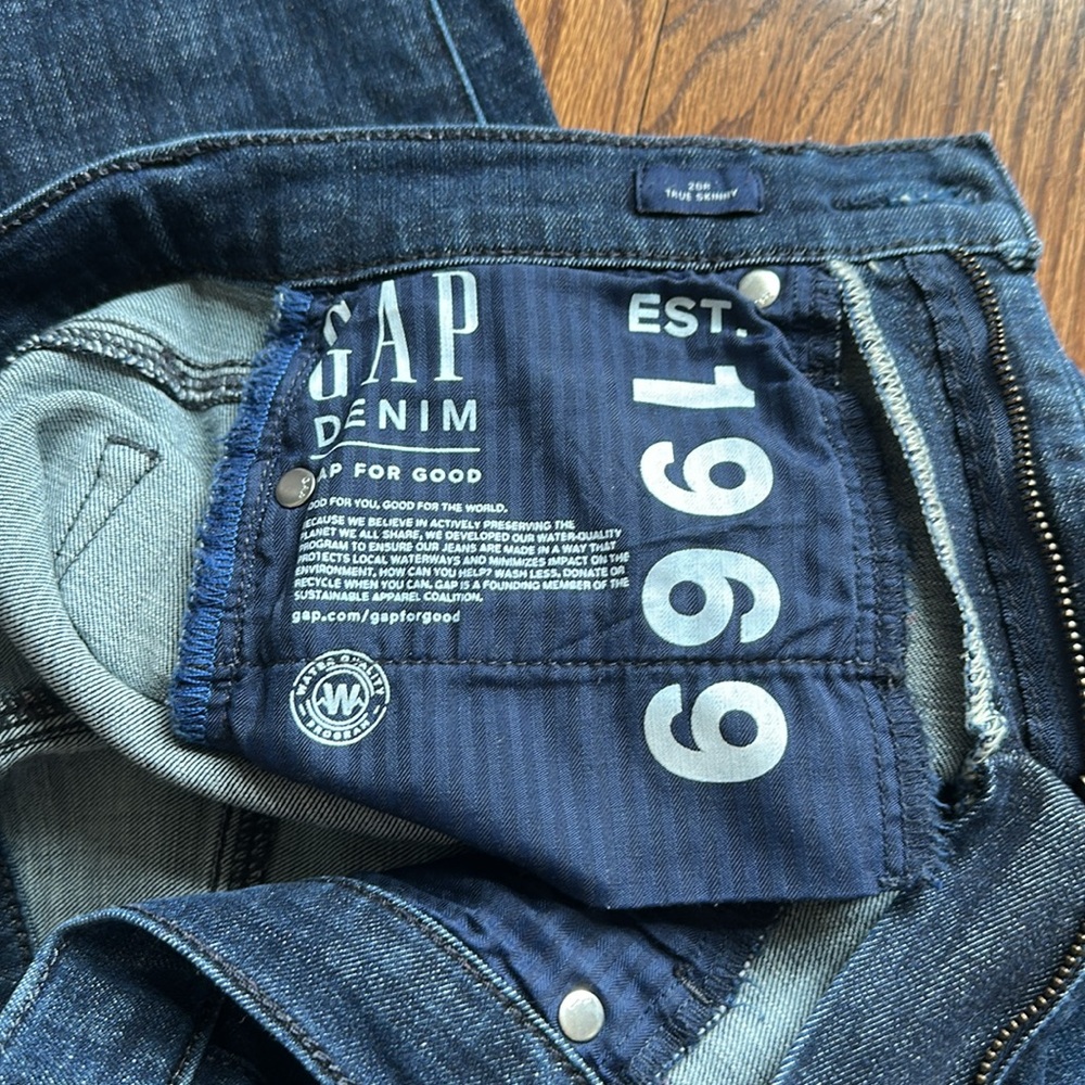 EUC GAP Denim Gap for Good Gap 1969 Women's True Skinny Blue Jeans - Picture 5 of 6